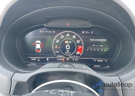 2017 Audi S3 2.0T Premium Plus z USA, uszkodzony, nr VIN WAUB1GFF1H1025258